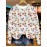 Plus Size - Women'S Plus Size Halloween Graphic Sweatshirt - Casual Crew Neck Pullover with Skull & Pumpkin Print, White with Black & Orange Design, Short Sleeve, All-Season Comfort Fit, Halloween Sweatshirt