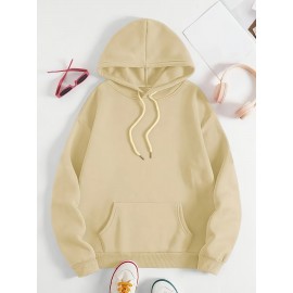 Plus Size, Women's Winter Elegant Geometric Print Hooded Sweatshirt - Cozy Pullover Hoodie with Book & Floral Design, 