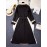 Elegant Beige & Black Color Block Trench Coat with Lapel Collar - Long Sleeve, Mid-Length, Button-Up Outerwear for Women, Perfect for Fall 2025, Stylish Commuter Wear | Chic Lapel Collar | Structured Design