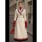 New High-End Fashion Versatile Stylish Goddess and Mature Tweed Coat with Color Blocking, French Style Metal Double-Breasted Long Overcoat, Casual Commuter Women's Outerwear