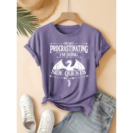 Women's Retro Graphic T-Shirt - 