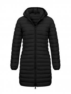 [Chic Beige Coat] Elegant Chic Beige Lightweight Nylon Women's Mid-Length Coat | Regular Fit Zipper Front for Commuting & Casual Outings